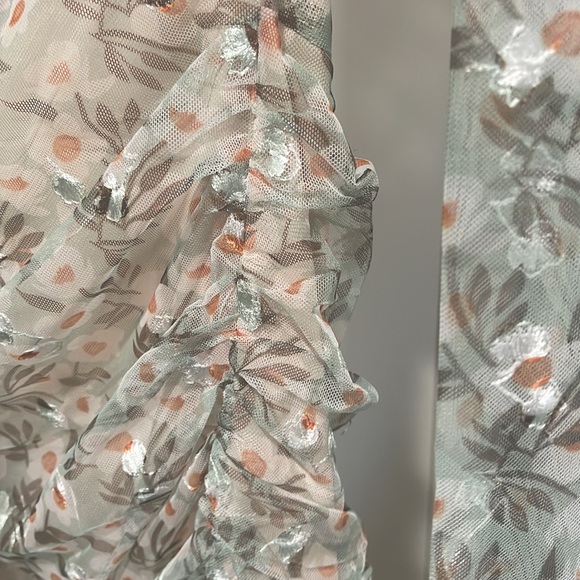 Floral Ruched Mini Dress - Picture 4 of 7